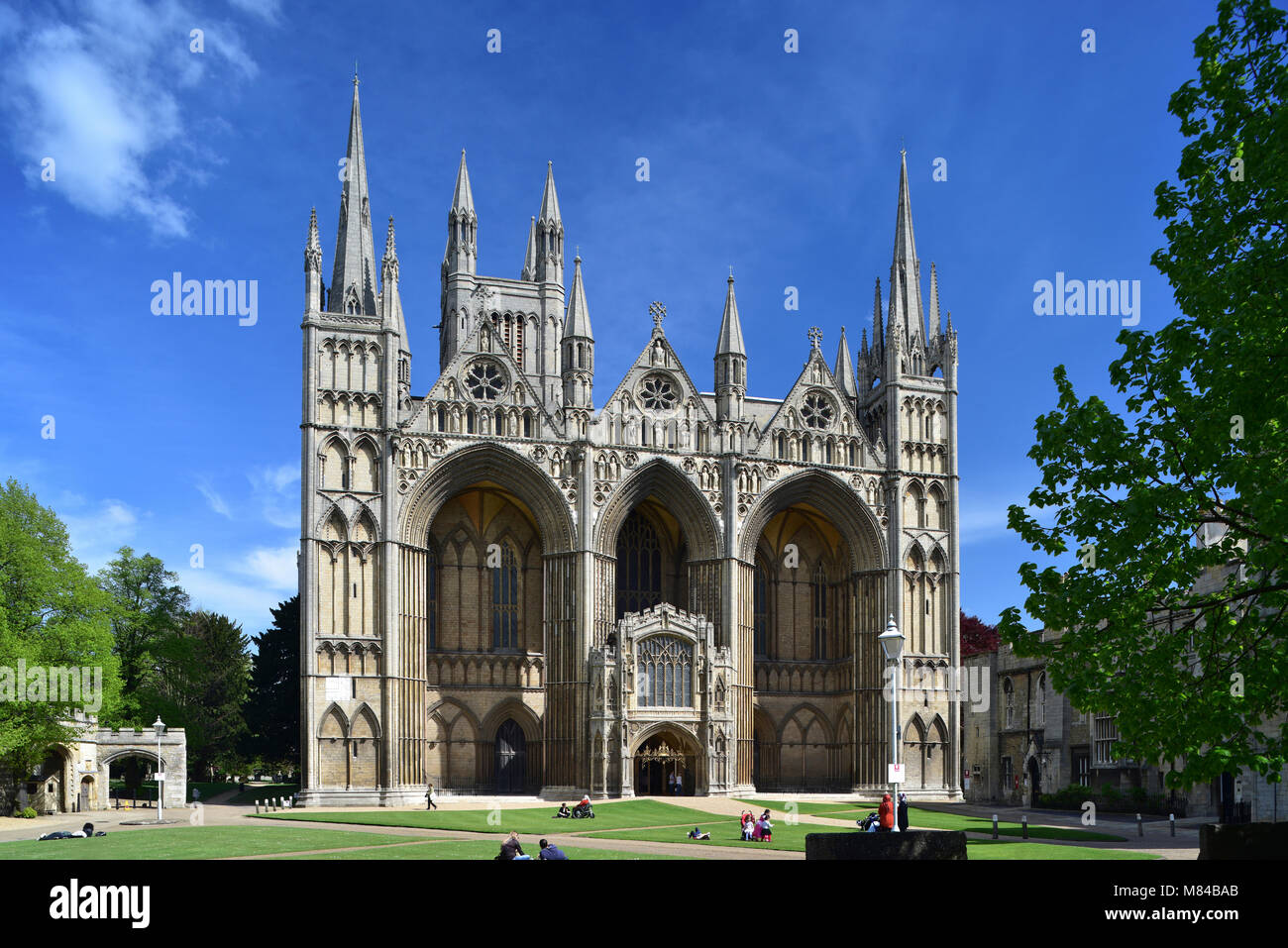 Peterborough Cathedral, Cambridgeshire, England, Regno Unito Foto Stock