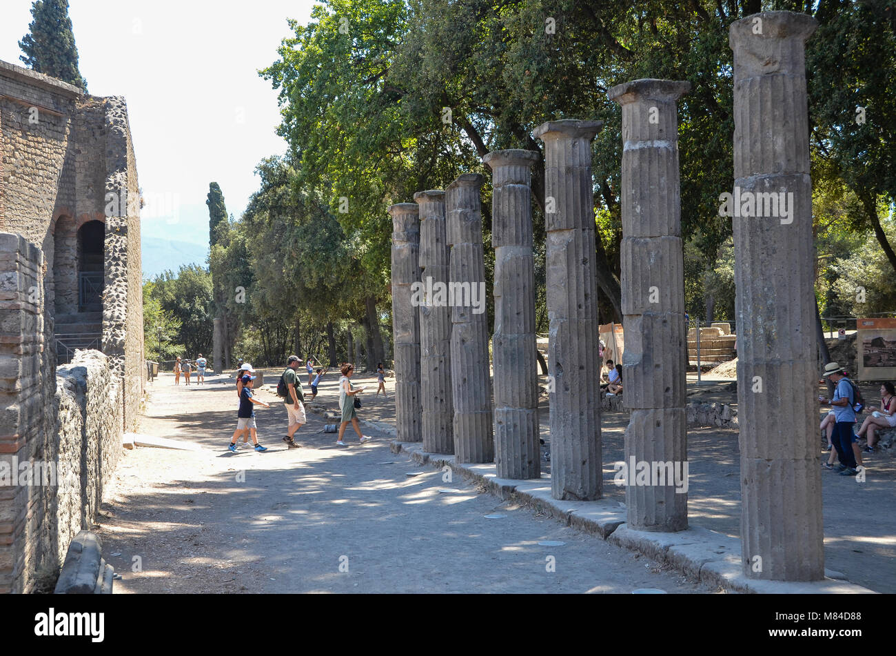 Colonne di Pompei Foto Stock