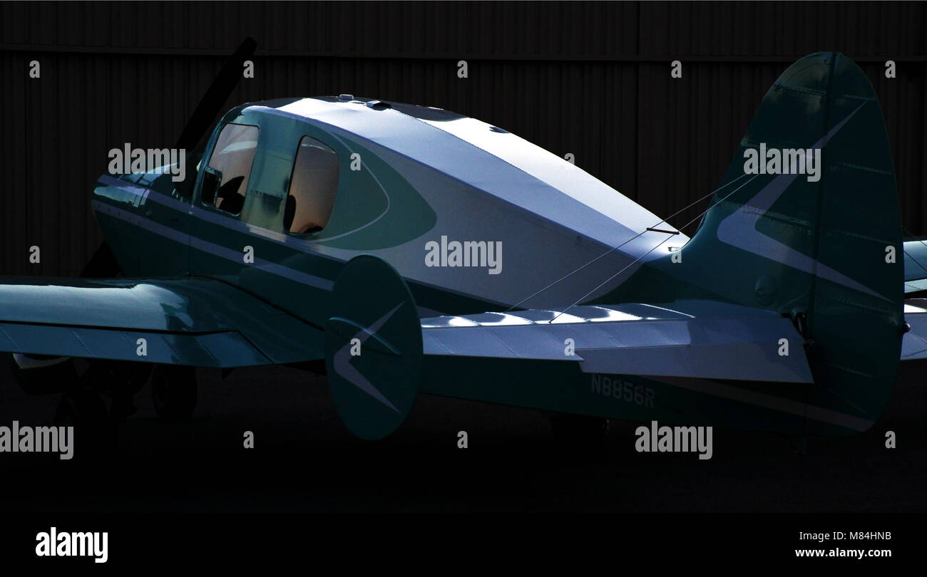 Le riflessioni di velocità, 1960 Bellanca aeromobile Foto Stock