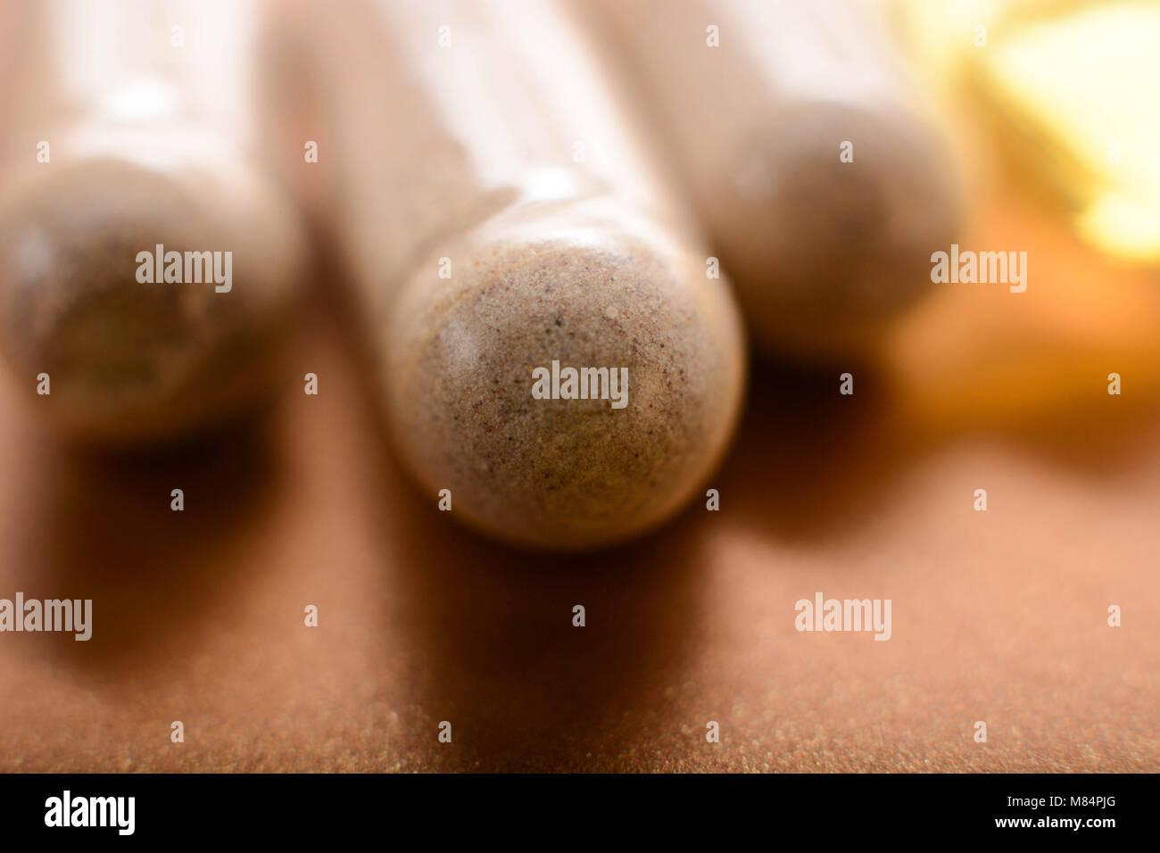 Integratori di vitamine e di minerali, dieta sana nozione Foto Stock