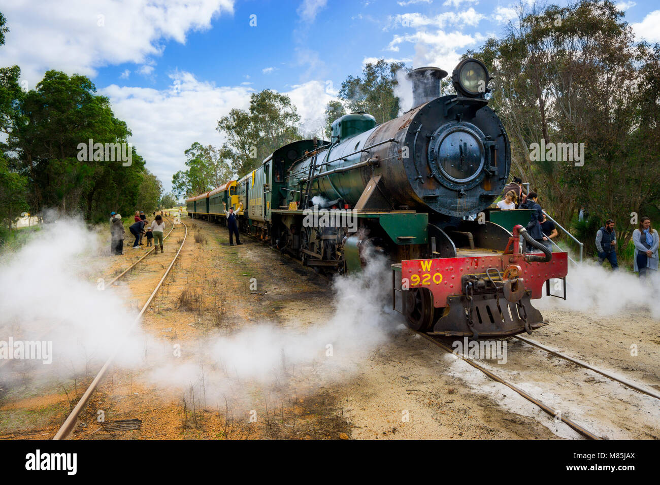 Hotham Valle Ferrovia Turistica, Dwellingup, Australia occidentale Foto Stock