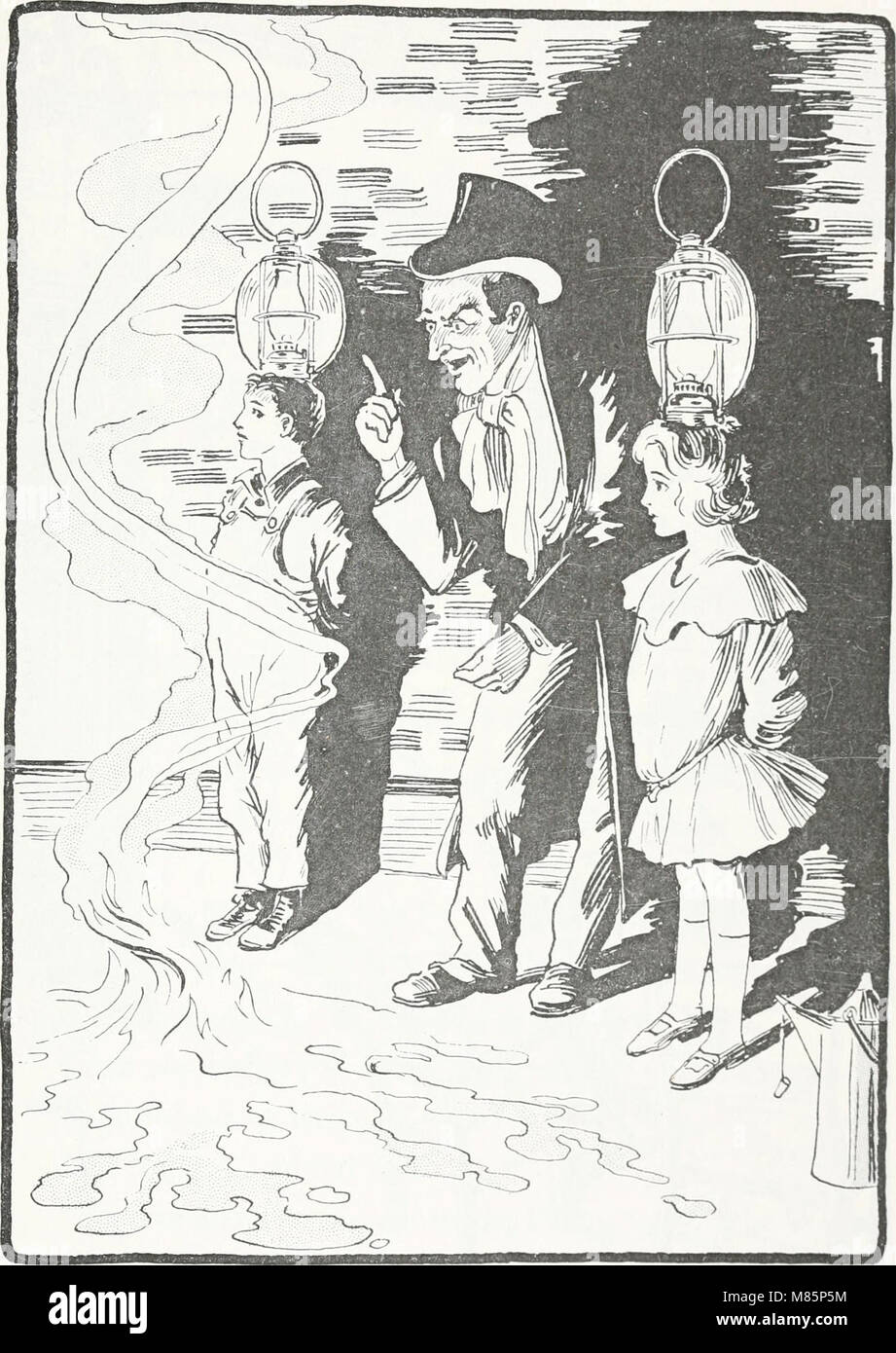 Questo romanzo del 1908 di L. Frank Baum è il quarto della serie Oz, dopo il viaggio di Dorothy con gli amici in un mondo sotterraneo dove incontrano sfide magiche e creature misteriose. Foto Stock