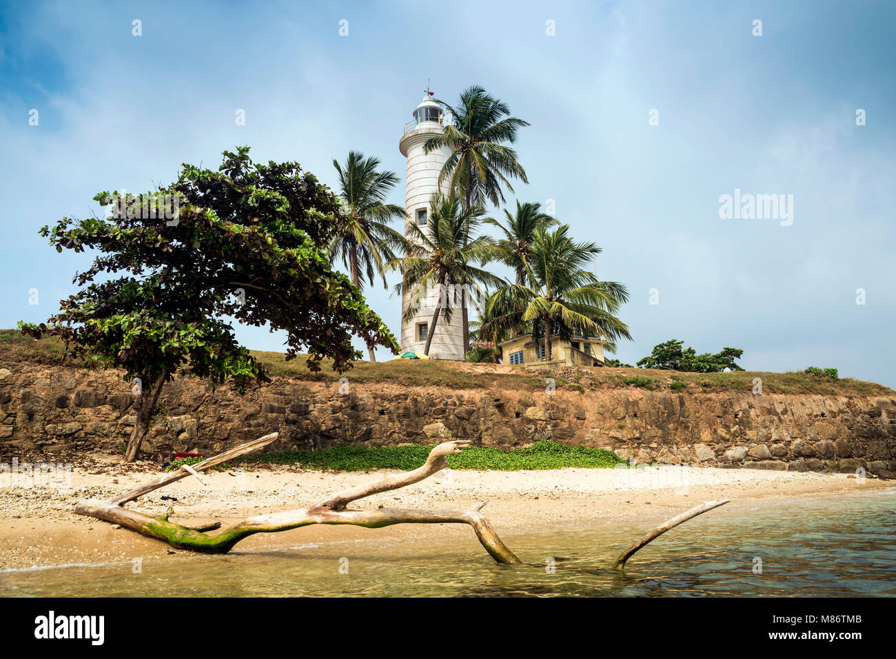 Faro di Galle, Provincia meridionale, Sri Lanka Foto Stock