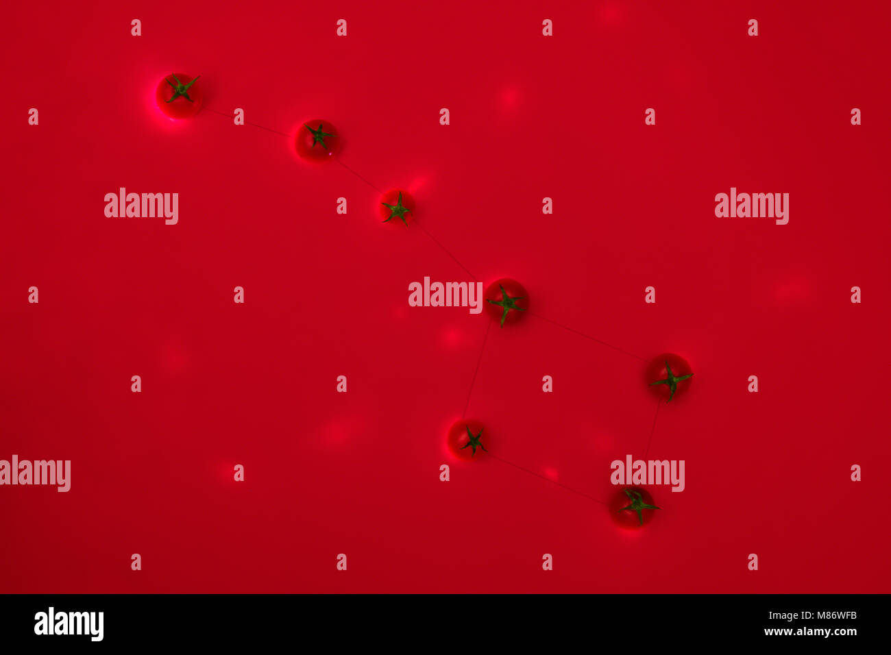 Conceptual big dipper star constellation Foto Stock