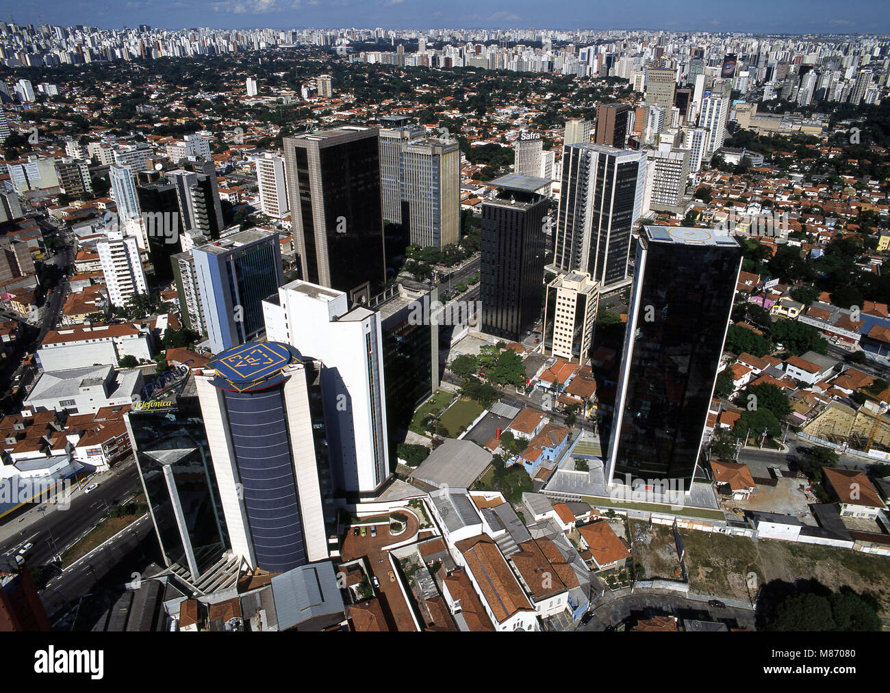 Brigadeiro Faria Lima Avenue, Pinheiros, Sao Paulo, Brasile Foto Stock