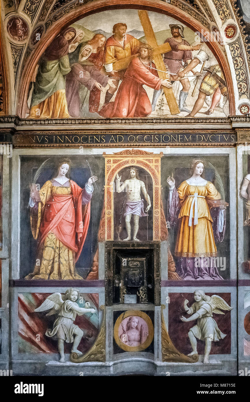 Milano: Chiesa di San Maurizio al Monastero Maggiore: Santa Apollonia e Santa Lucia Foto Stock