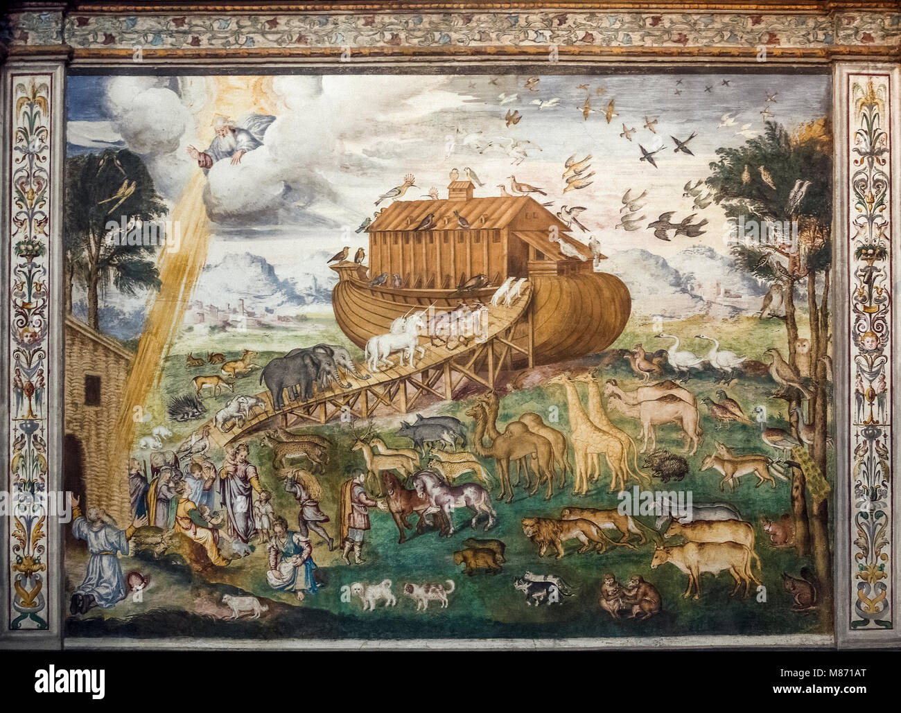 Milano: Chiesa di San Maurizio al Monastero Maggiore:l'Arca di Noè Foto Stock