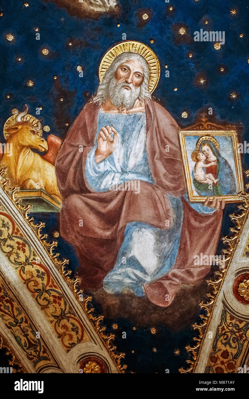 Milano: Chiesa di San Maurizio al Monastero Maggiore evangelista San Luca Foto Stock