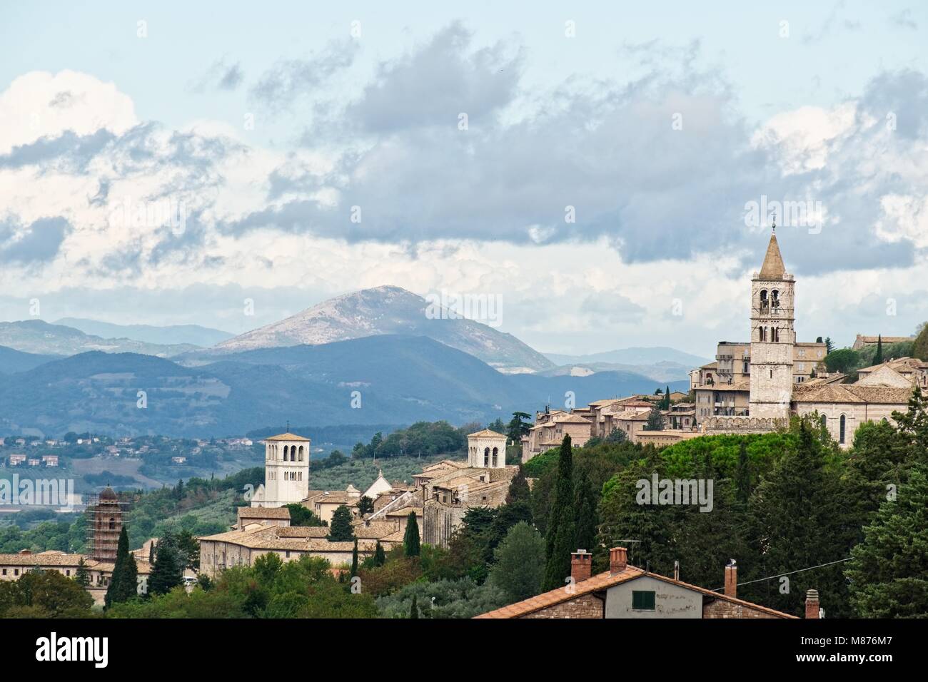 BASILICA DI SAN FRANCESCO AD ASSISI perugia umbria italia Foto Stock