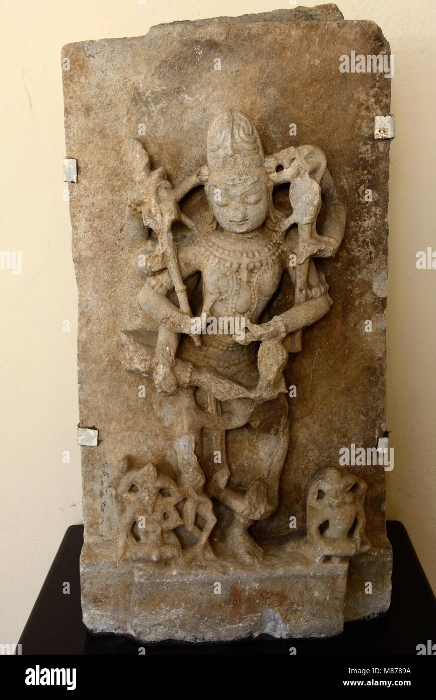 Sada Shiva Shiva eterna scultura in marmo 1300 - 1400 CE City Palace Museum Udaipur Rajashan India Foto Stock