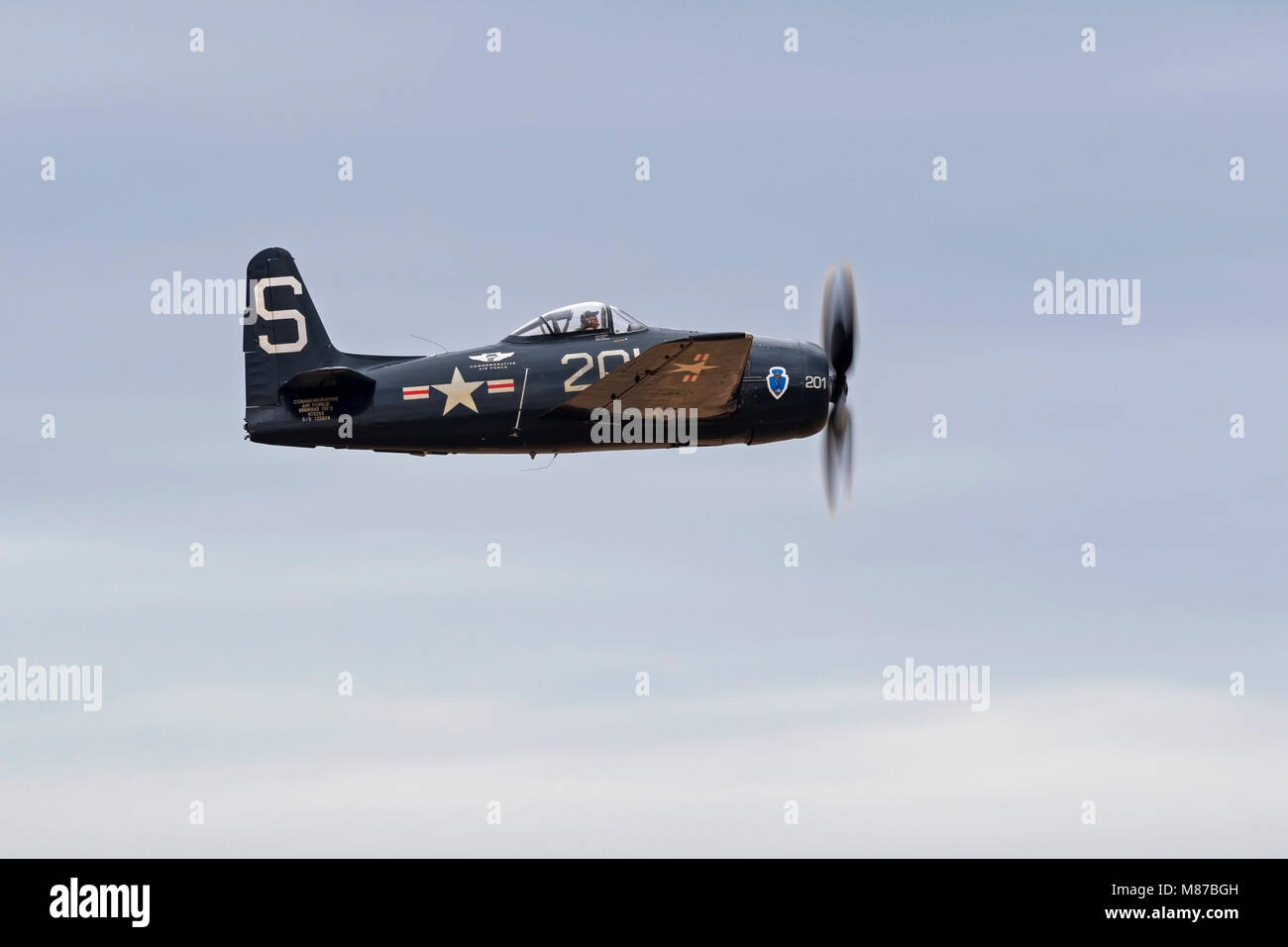 Aeroplano WWII fighter aircraft Foto Stock