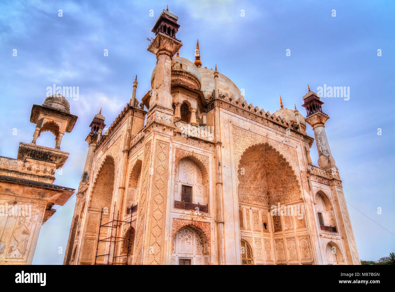 Bibi Ka Maqbara tomba, noto anche come Mini Taj Mahal. Aurangabad, India Foto Stock
