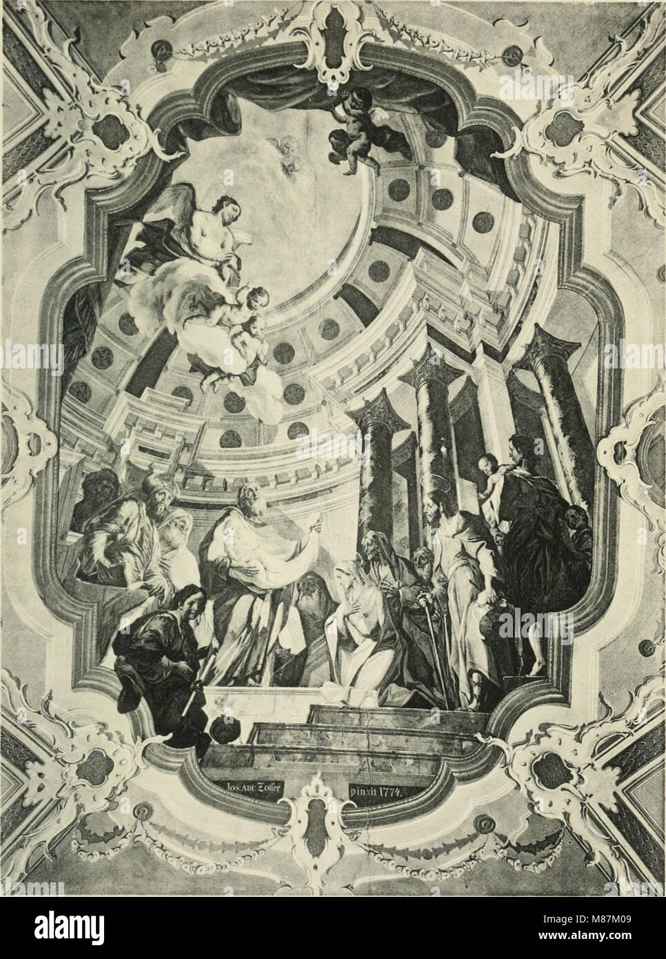 Die Entwicklung der Decken barocken-malerei in Tirol. Mit 44 Tafeln und 6 Doppeltafeln (1912) (14777022851) Foto Stock