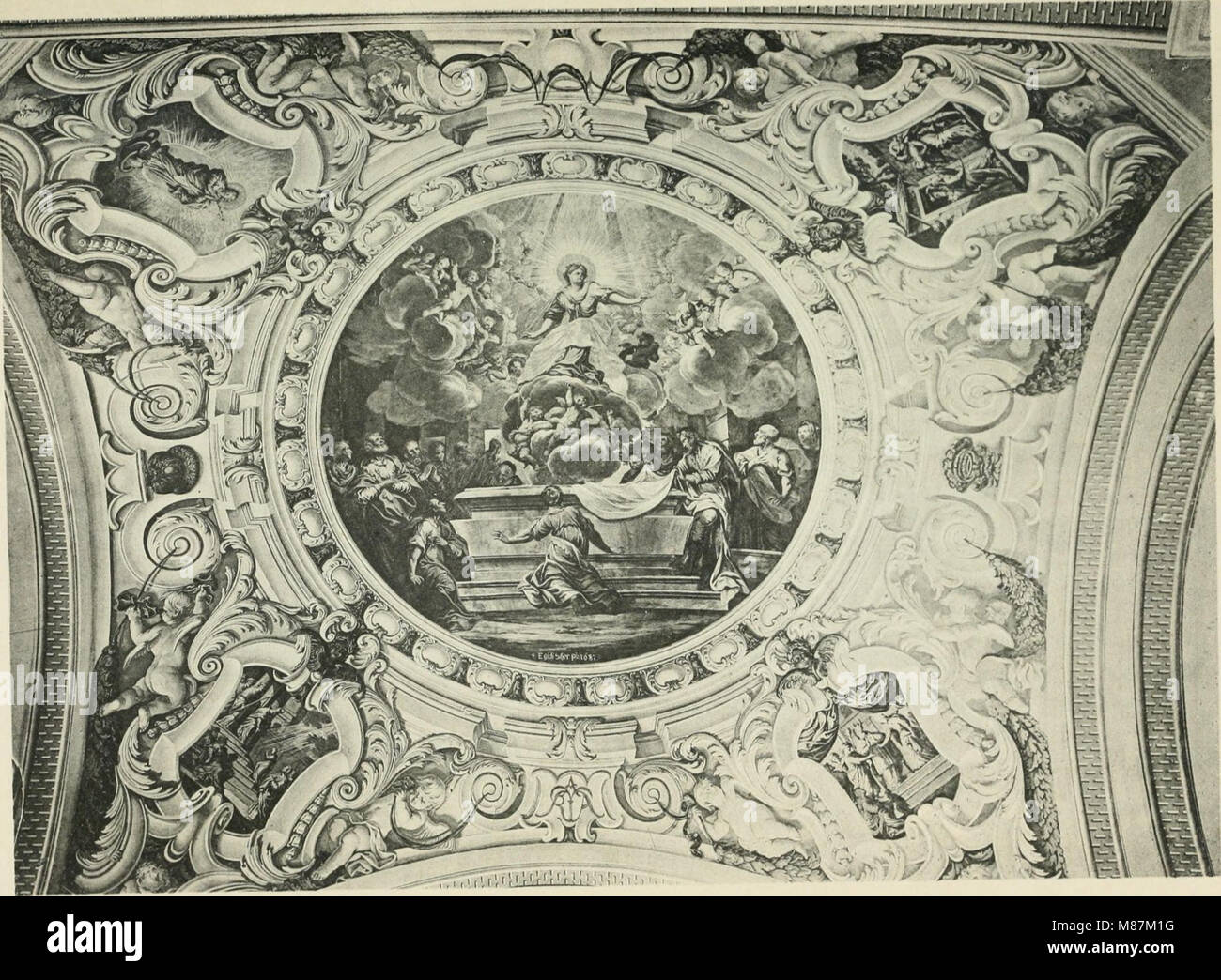 Die Entwicklung der Decken barocken-malerei in Tirol. Mit 44 Tafeln und 6 Doppeltafeln (1912) (14777711654) Foto Stock