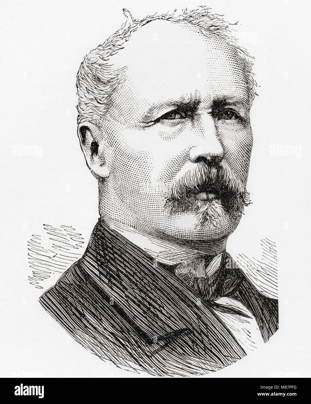 Il President-Marshal Marie Edme Patrice Maurice, sesto Marchese di MacMahon, primo duca di Magenta, 1808 - 1893. Generale Francese, politico e il Maresciallo di Francia. Da Ward e bloccare la storia illustrata del mondo, pubblicato c.1882. Foto Stock