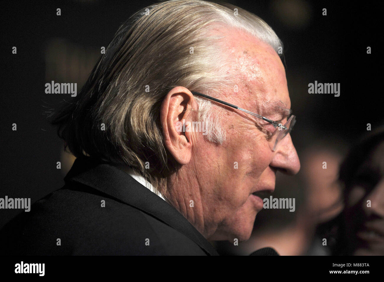 Donald Sutherland frequentando il FX Networks' 'fiducia' New York lo screening a Firenze Gould Hall il 14 marzo 2018 a New York City. Foto Stock