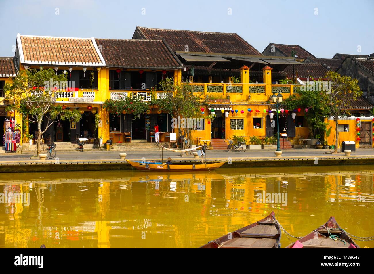 La mattina presto in Hoi An, Vietnam Foto Stock