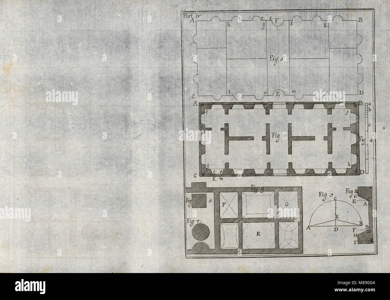 'Ã`lÃ©ments de l'Architecture civile' (1772) è un testo incentrato sull'architettura civile, specificamente per l'uso degli studenti del College Royal di Thiers, che fornisce principi di progettazione e costruzione per le strutture civili. Foto Stock