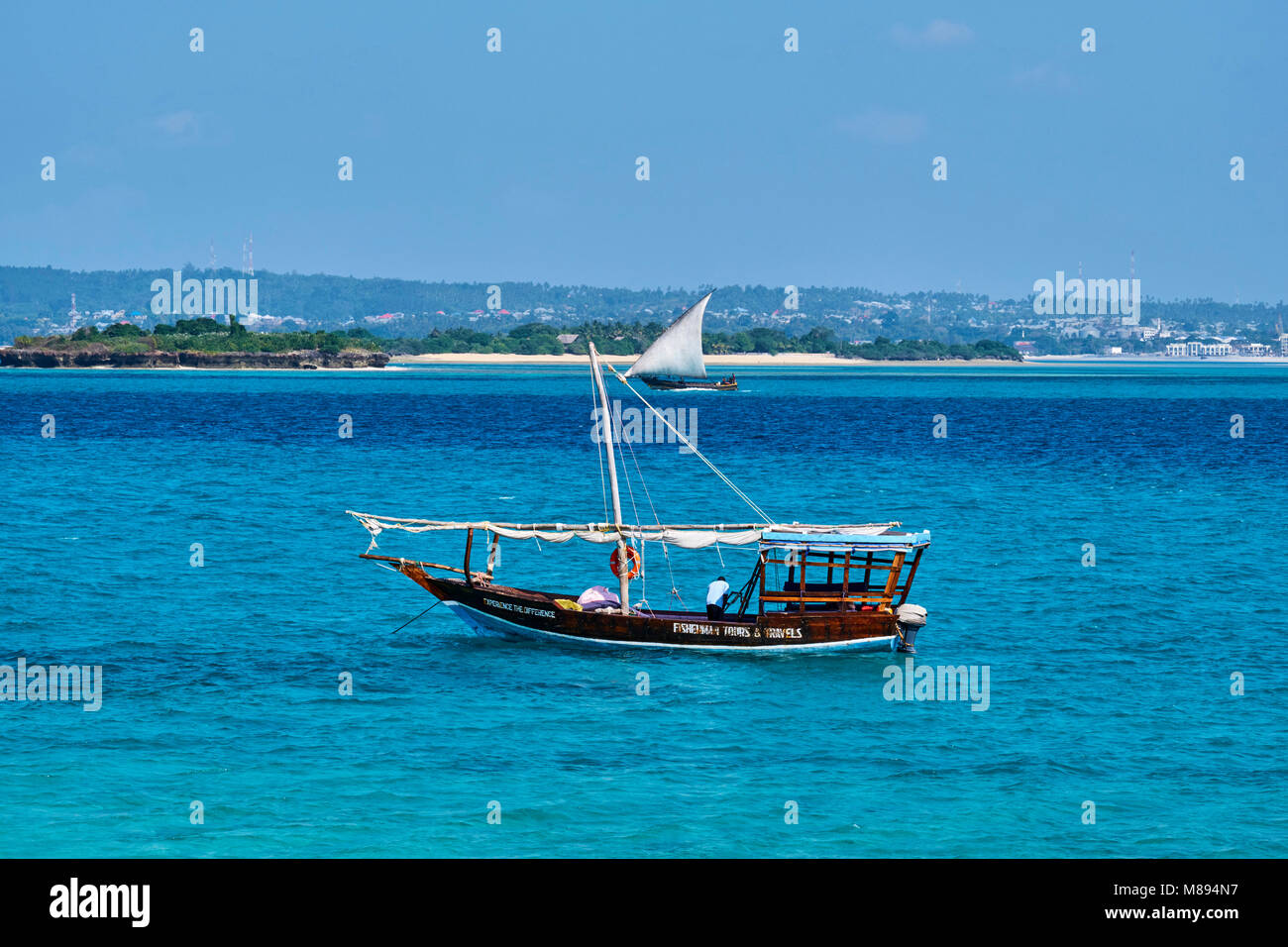 Tanzania, isola di Zanzibar, Unguja, Stone Town, patrimonio mondiale dell UNESCO, Changgu isola o isola prigione o isola della Tartaruga Foto Stock