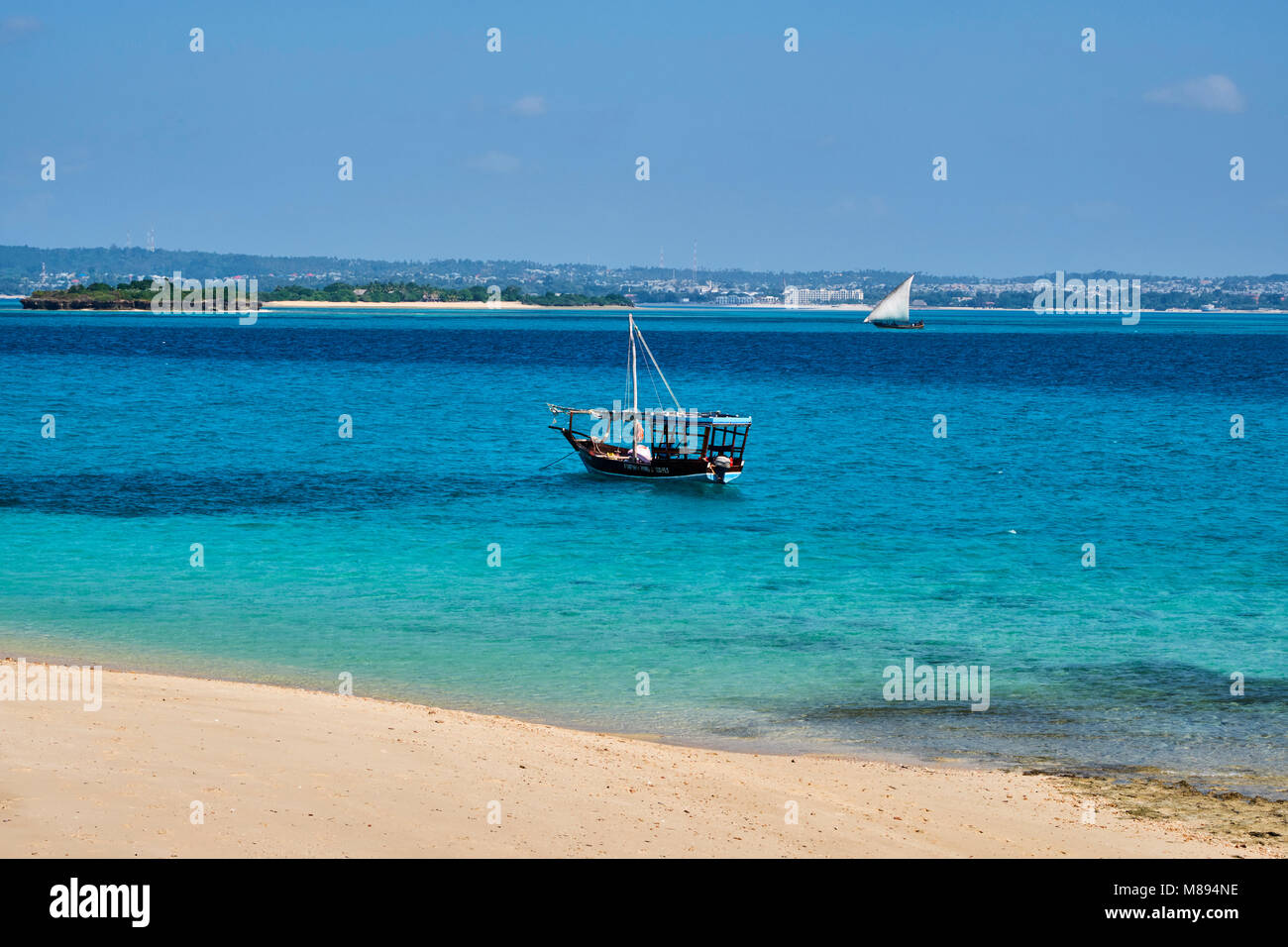 Tanzania, isola di Zanzibar, Unguja, Stone Town, patrimonio mondiale dell UNESCO, Changgu isola o isola prigione o isola della Tartaruga Foto Stock