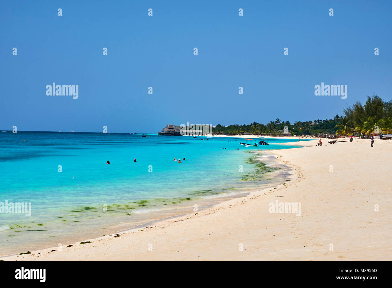 Tanzania, isola di Zanzibar, Unguja, Nungwi beach Foto Stock