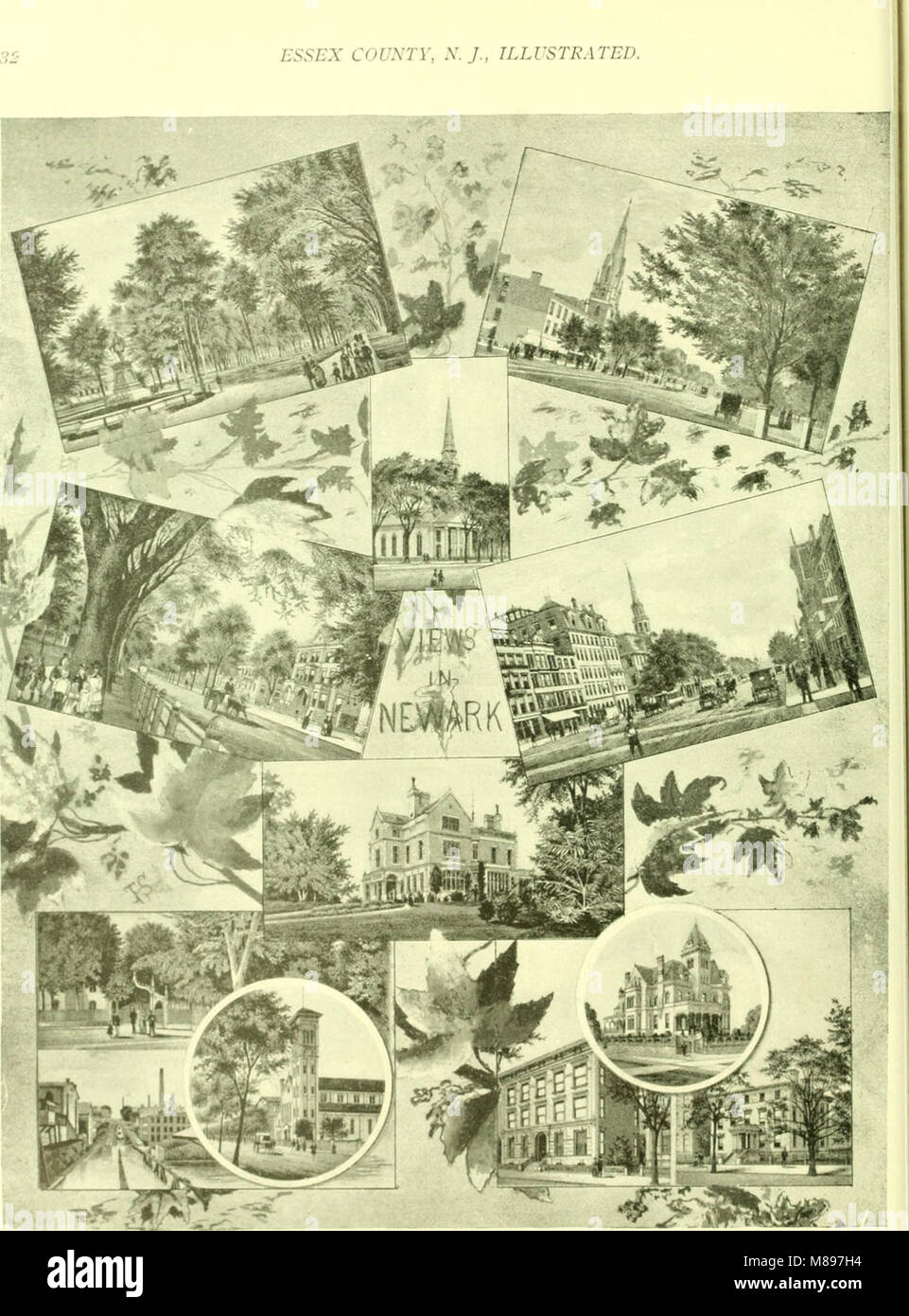 Contea di Essex, N.J., illustrata (1897) (14793248793) Foto Stock