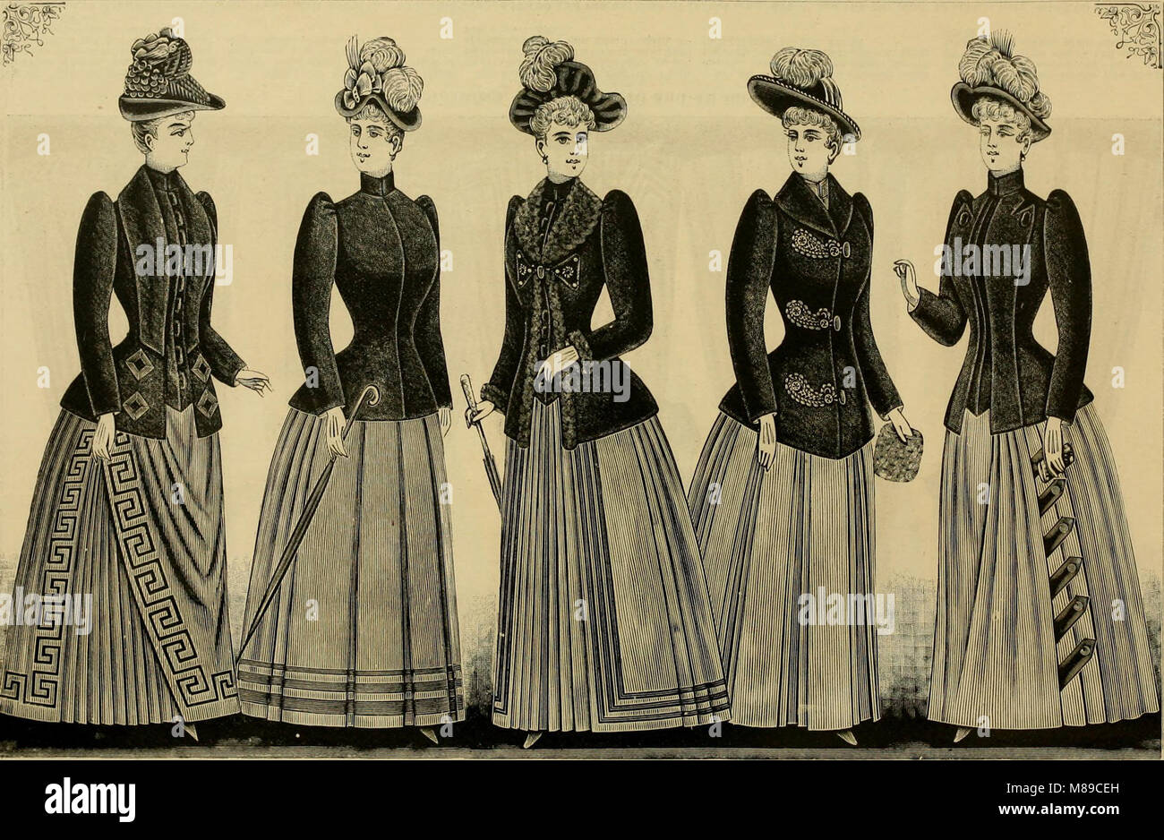 In autunno e in inverno, 1890-1891 Moda catalogo - H. O'Neill e Co. (1890) (14598166240) Foto Stock