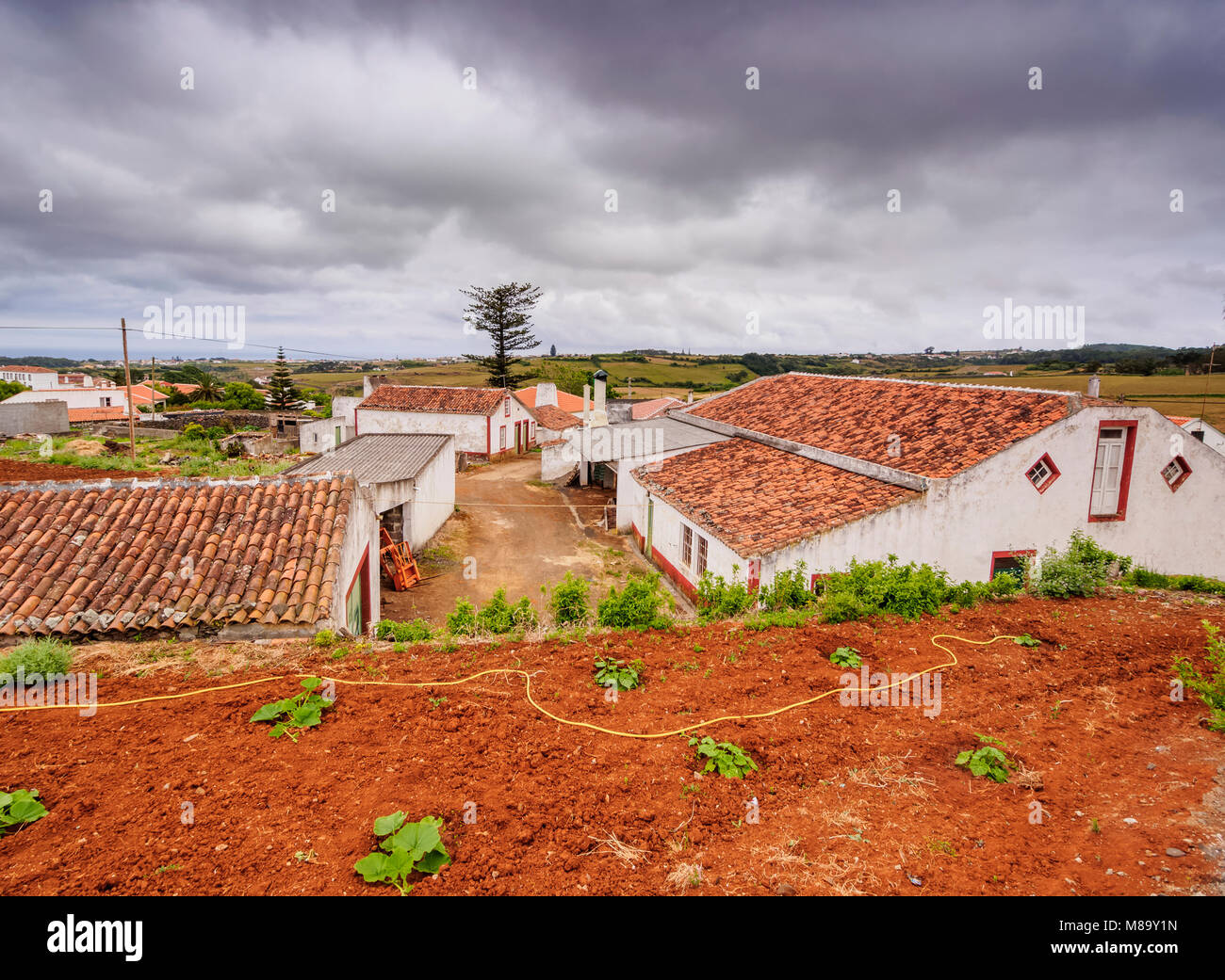 Architettura tradizionale, Santa Maria Island, Azzorre, Portogallo Foto Stock