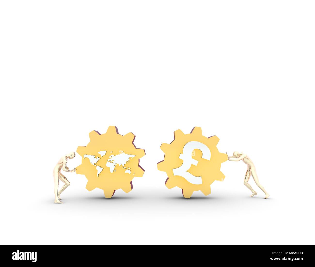 La cooperazione finanziaria e di cooperazione e di influenza tra le marce,mondo e cancelletto Foto Stock