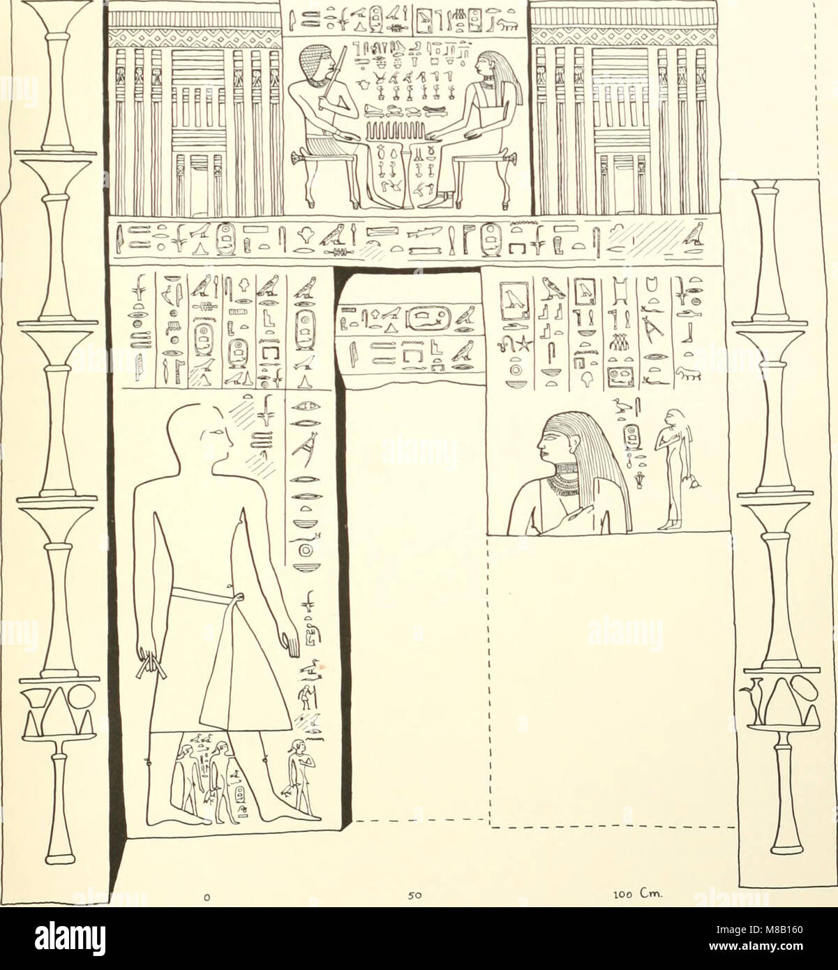 Testi geroglifico egiziano di stele, etc (1911) (14579576299) Foto Stock