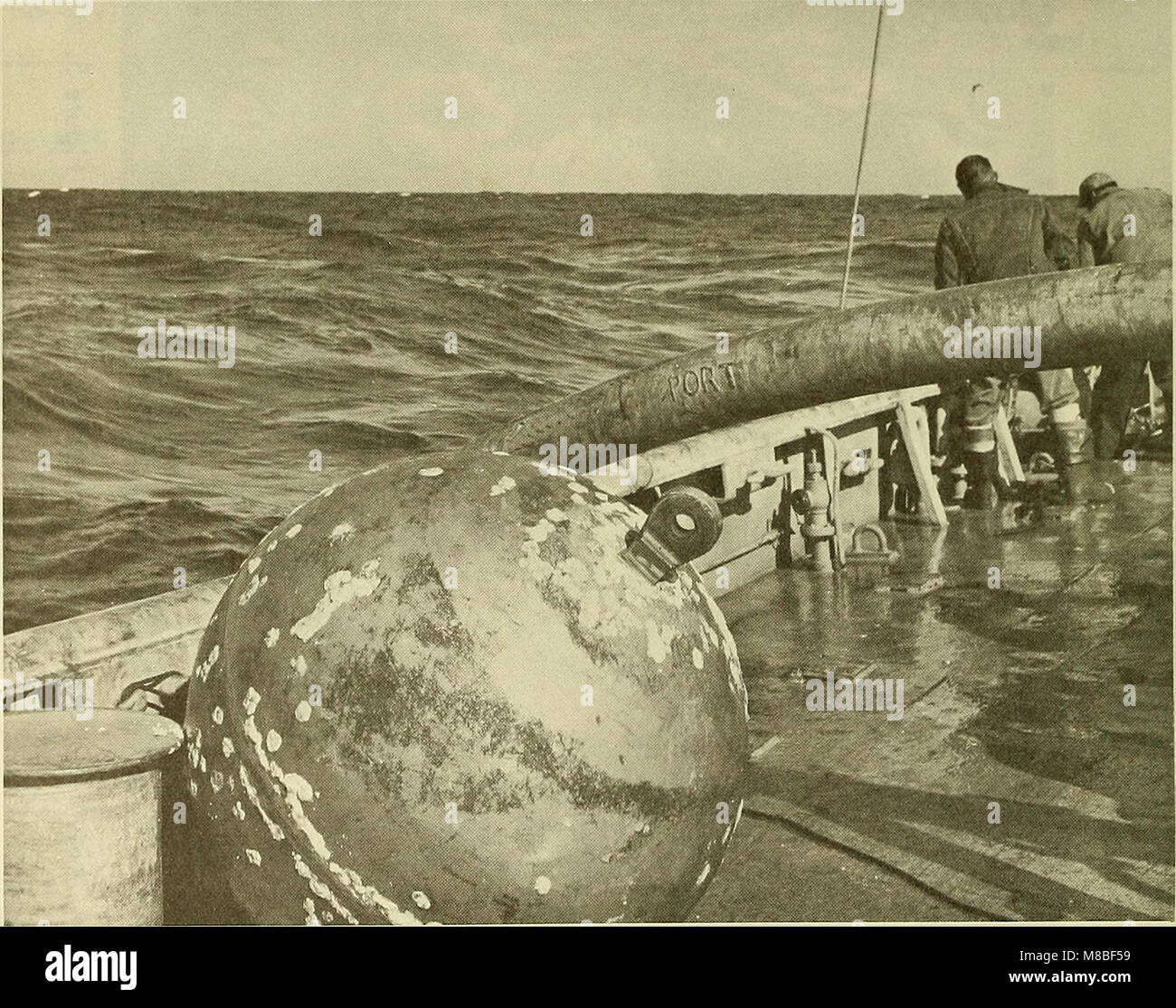 Questo studio del 1965 esamina il biodeterioramento dei materiali negli ambienti oceanici profondi, analizzando gli effetti dei microrganismi su varie sostanze esposte alle condizioni del mare profondo e offrendo informazioni sui processi di degradazione dei materiali. Foto Stock