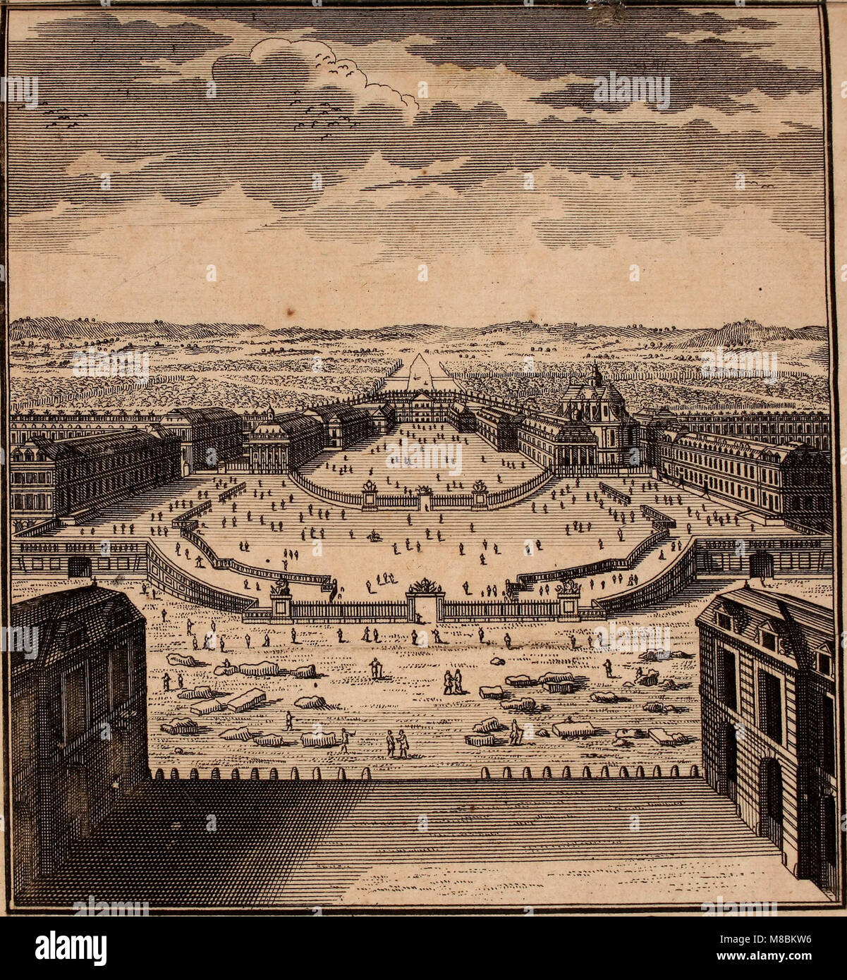 Descrizione des Chateaux et parcs de Versailles, de Trianon, et de Marly. - Contenant une esplicitazione historique de toutes les peintures, tableaux, statue, vasi e ornemens qui s'y voyent; leurs (14759521276) Foto Stock