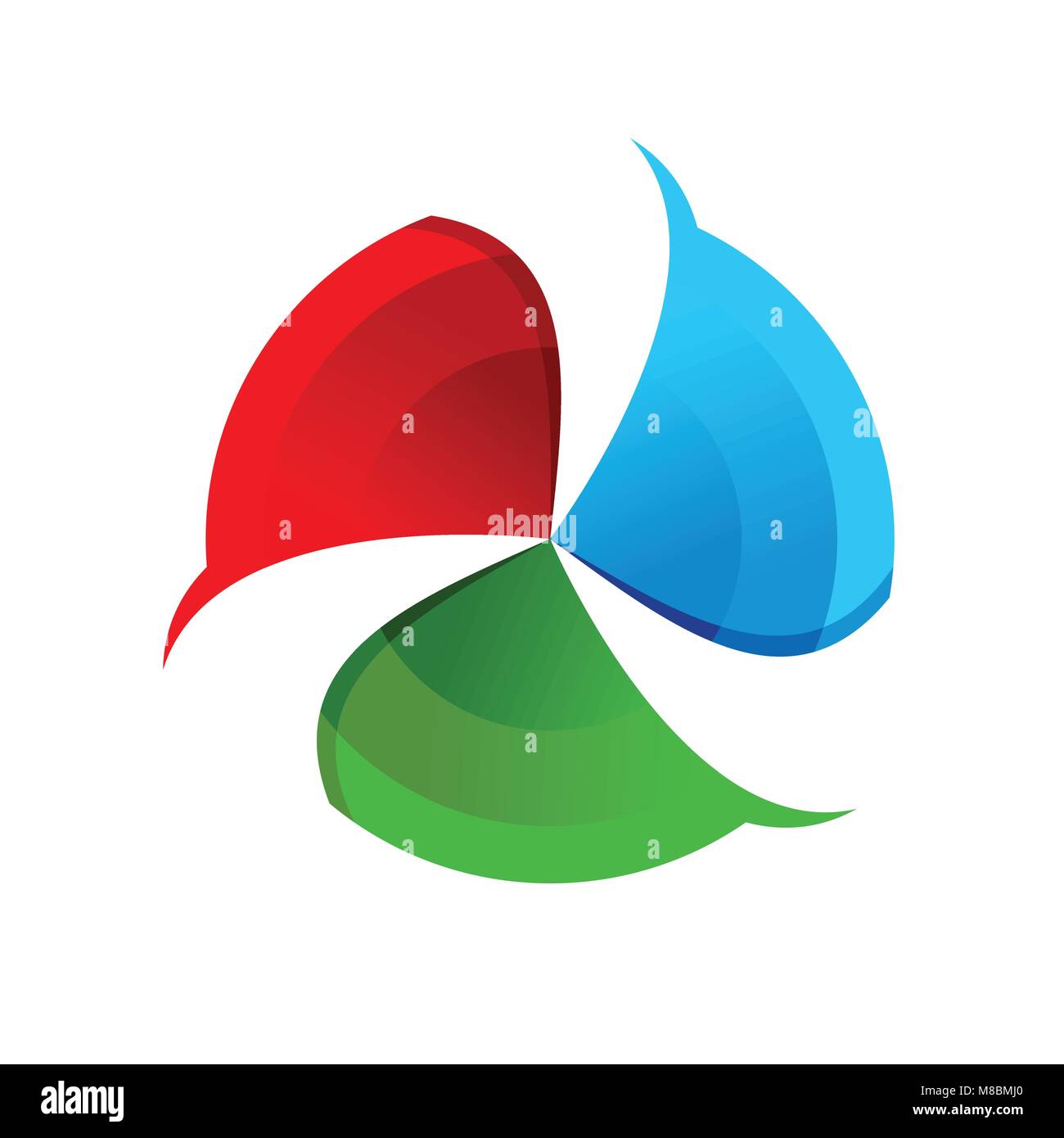 Spinner febbre movimento circolare simbolo Vector Graphic Logo Design Illustrazione Vettoriale