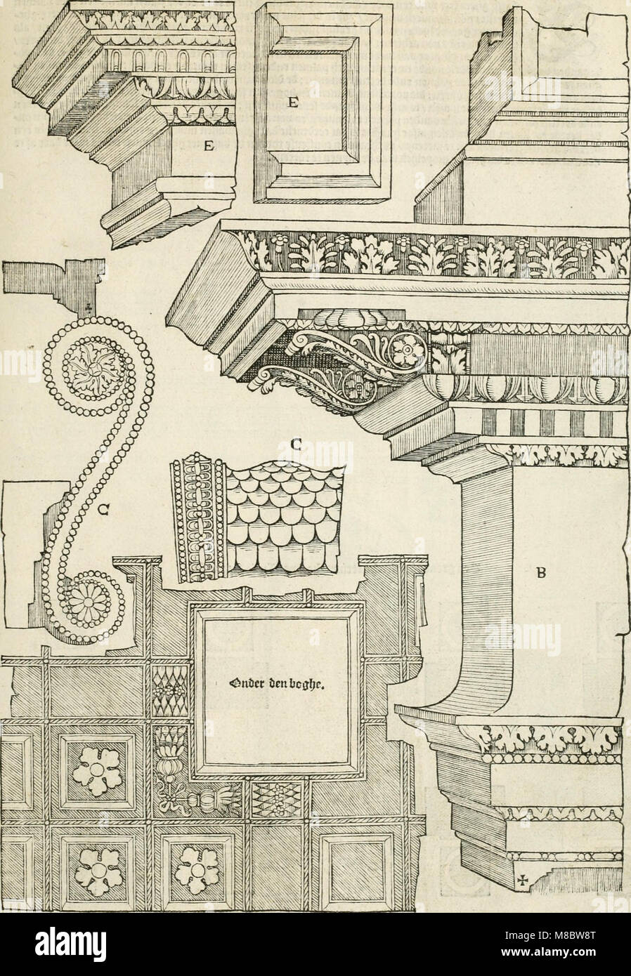 Die alder vermaertste edificien antichi - vã tempio, teatro, anfiteatro, paleisen, therme, obeliske, Brugge, archetriuphal, ecc vescreueeñ gefigureert incontrato haren grondede eñ mate oock de plaetsen (14 0100 Foto Stock