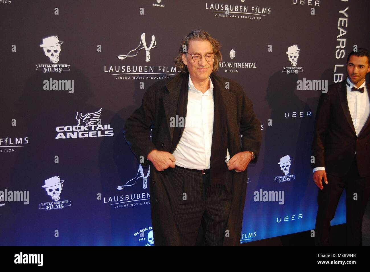 Schauspieler WINFRIED GLATZEDER ("Rivalen der Rennbahn', 'Didi - Der Dopelgänger') 10 Jahre LBFilms 08.02.2014 Hotel Intercontinental Berlin Berlinale Foto Stock