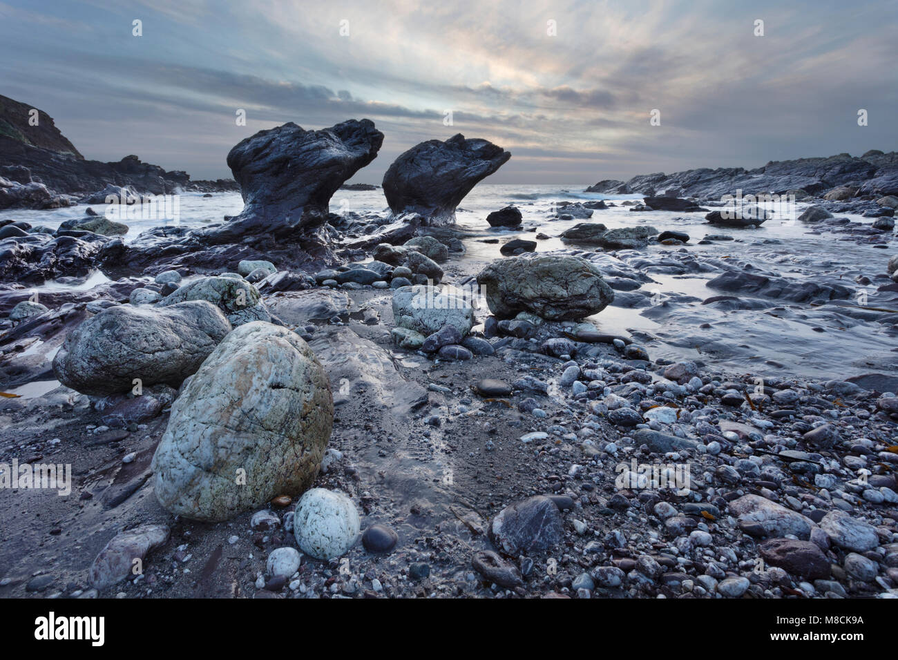 Heybrook Bay nel Sud i prosciutti di distretto di Devon Foto Stock