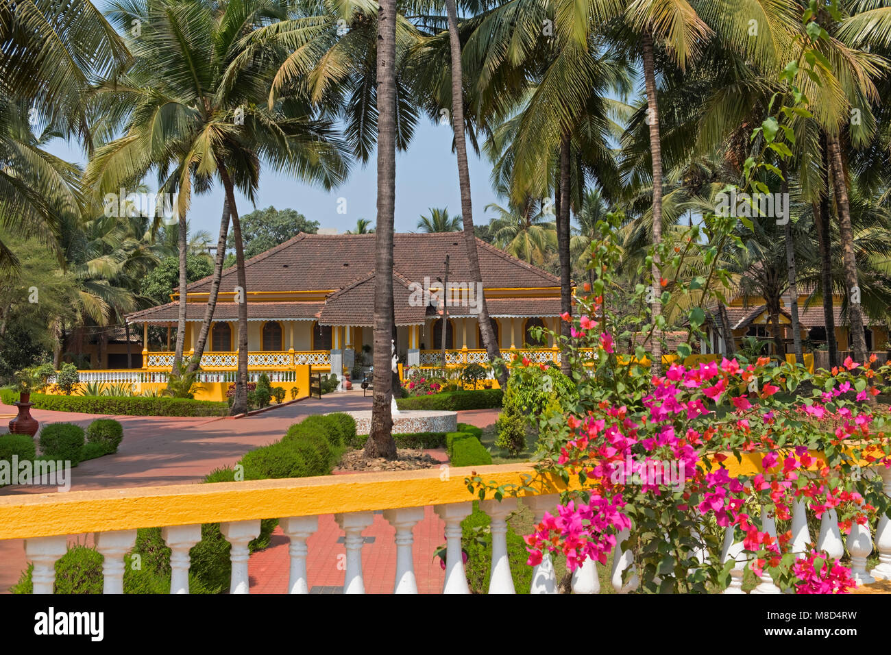 Il portoghese Mansion House Navelim nei pressi di Margao Goa in India Foto Stock