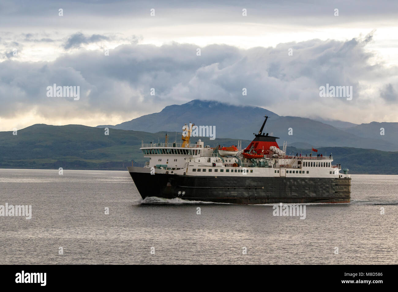 Oban, Scozia / Regno Unito - Lug 09 2017: Traghetto da Isle of Mull. Foto Stock