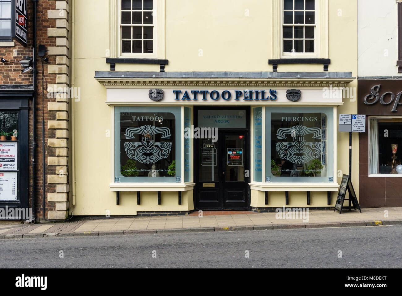 Tatuaggio Phil, un salotto tattoo a Northampton, Regno Unito Foto Stock