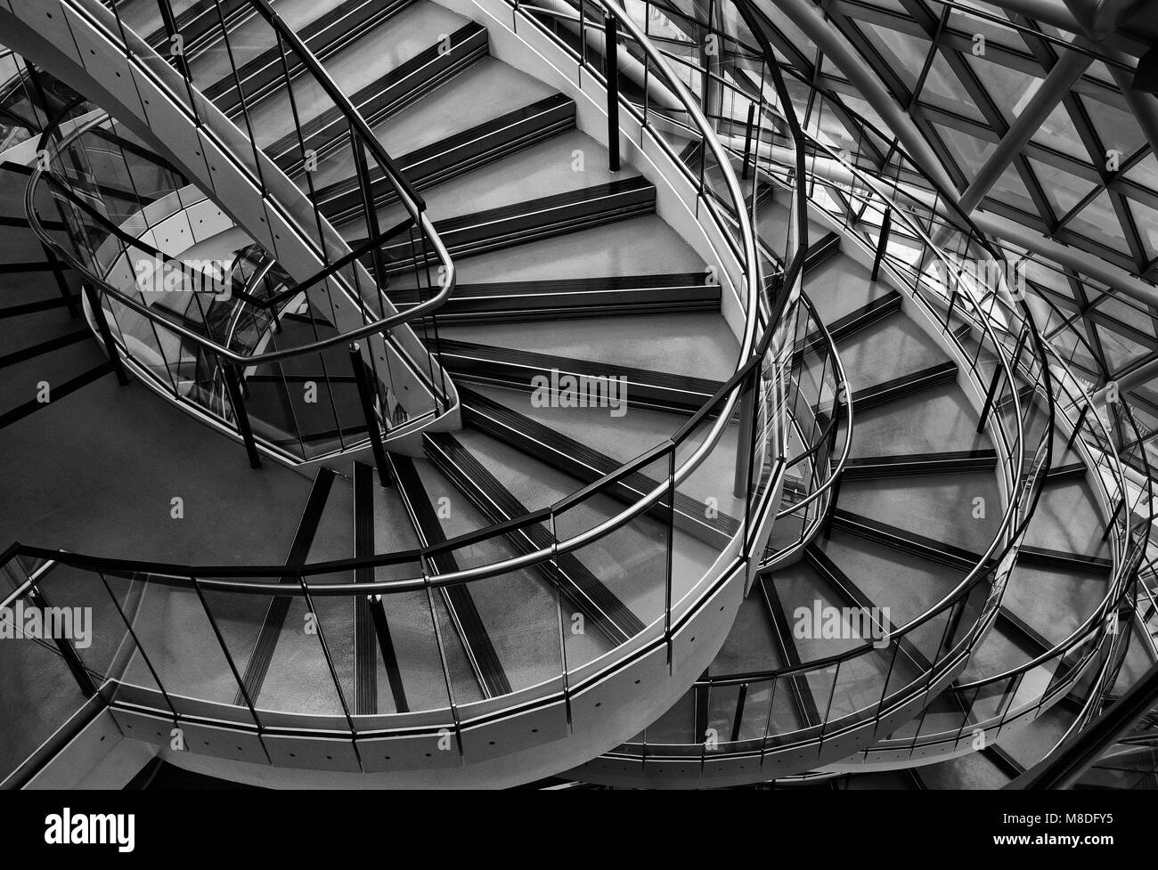 Municipio di scale, Londra, interno Foto Stock