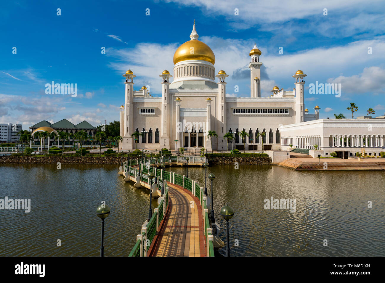 Brunei Darussalam Bandar Seri Begawan Sultan Moschea di Omar Ali Saifuddien Marzo 15, 2018 uno di Brunei è più importante delle moschee Foto Stock