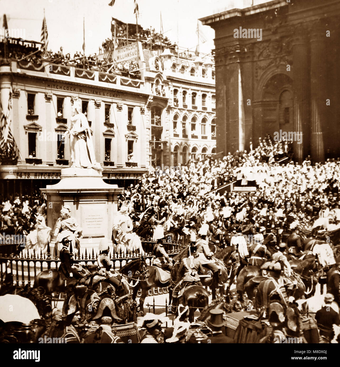 Cattedrale di San Paolo, Queen Victoria per il Giubileo, 1897 Foto Stock