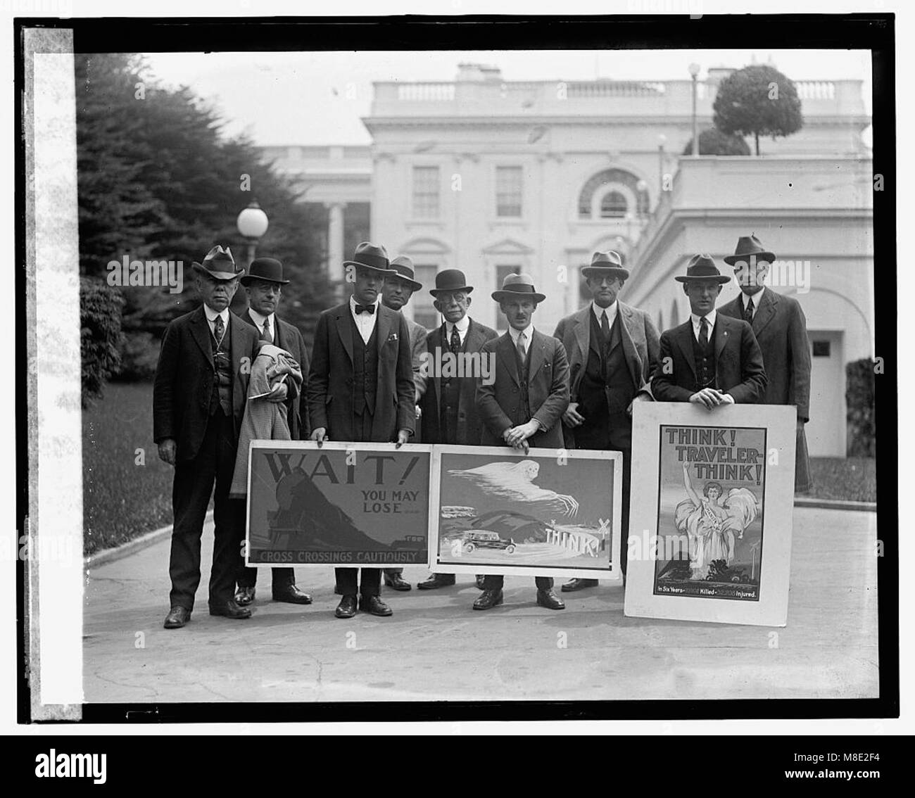 Vincitori del concorso poster per l'American Railway Association, datato 10 maggio 1924, che mette in evidenza le opere d'arte legate alla ferrovia. Foto Stock