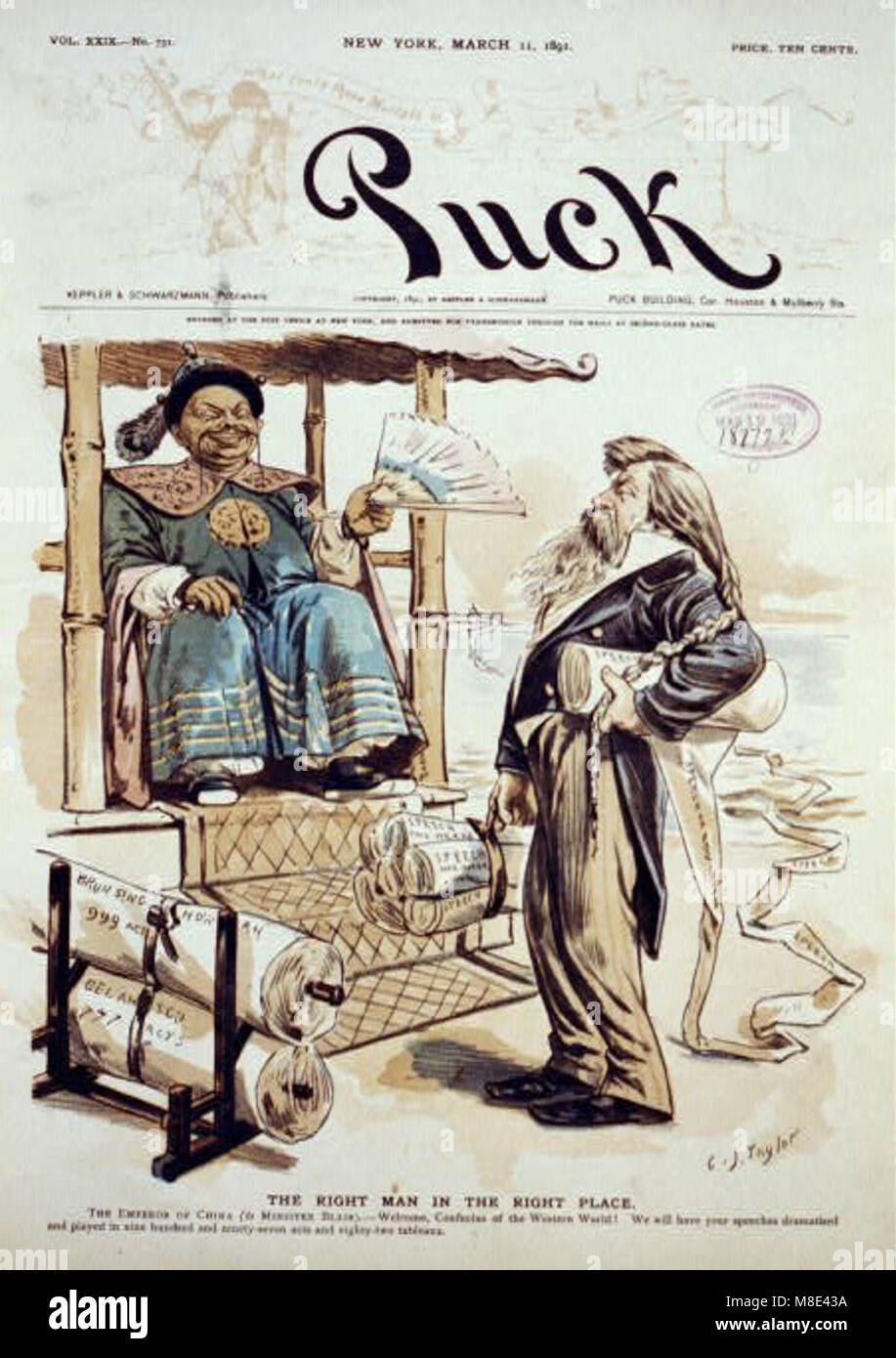 Questo titolo si riferisce a un momento iconico o a una situazione in cui una persona era nella posizione perfetta per avere un impatto significativo, spesso utilizzato in riferimento alla leadership e al successo. Foto Stock