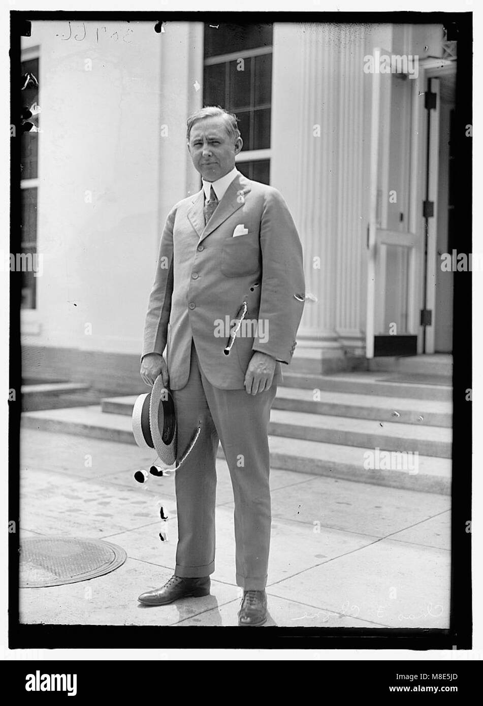 Ritratto di Charles P. Clyne, un avvocato dell'Illinois, noto per il suo lavoro legale all'inizio del XX secolo e per i suoi contributi alla comunità legale dell'Illinois. Foto Stock