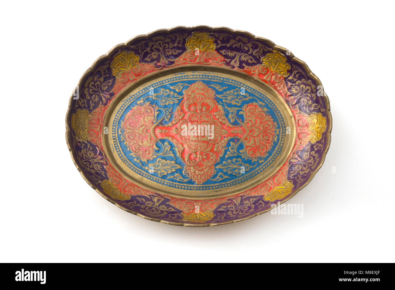 Medio Oriente sulla piastra di sfondo bianco Foto Stock