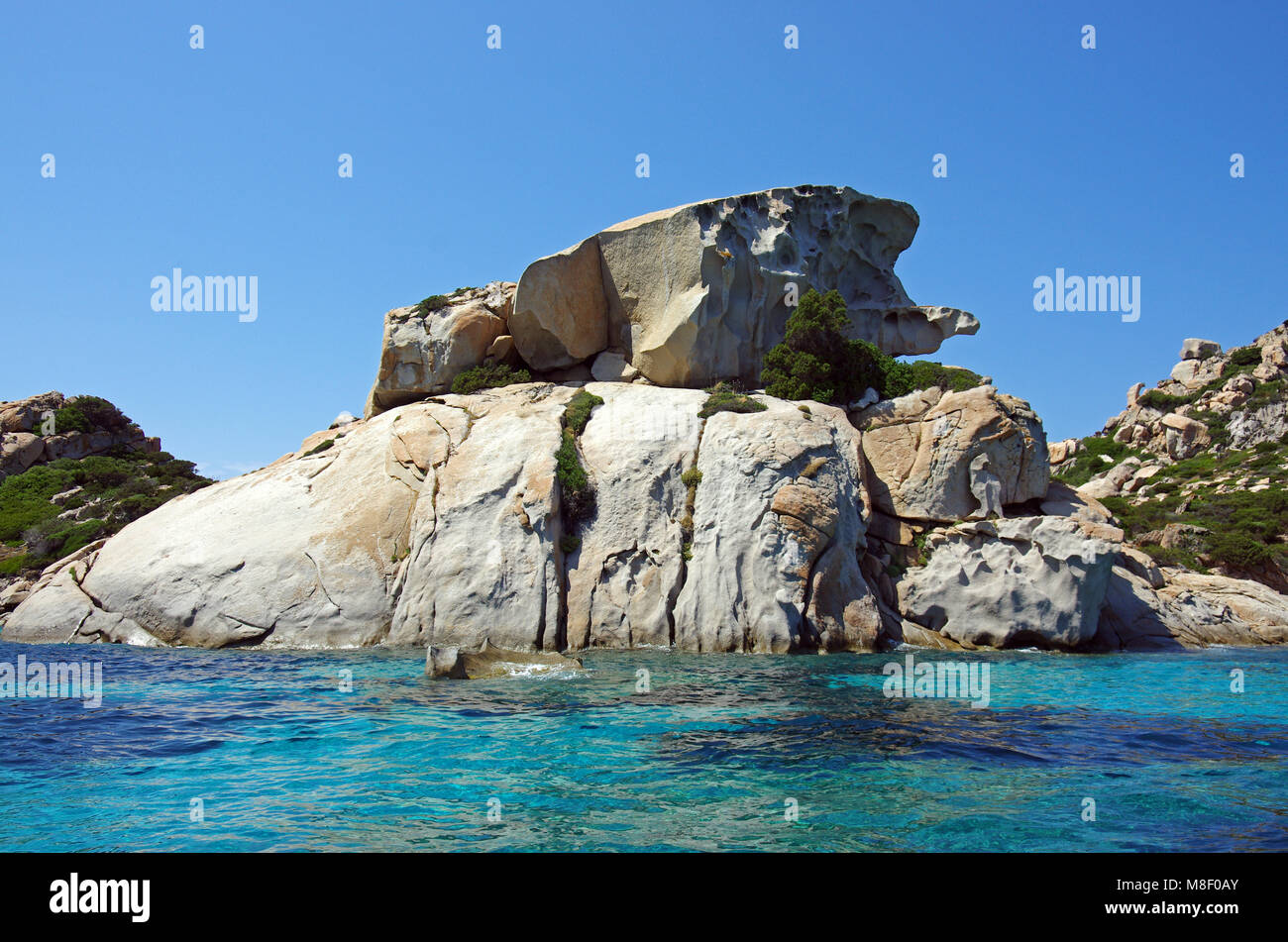 Arcipelago di La Maddalena, in Sardegna. Isola di Spargi Foto Stock