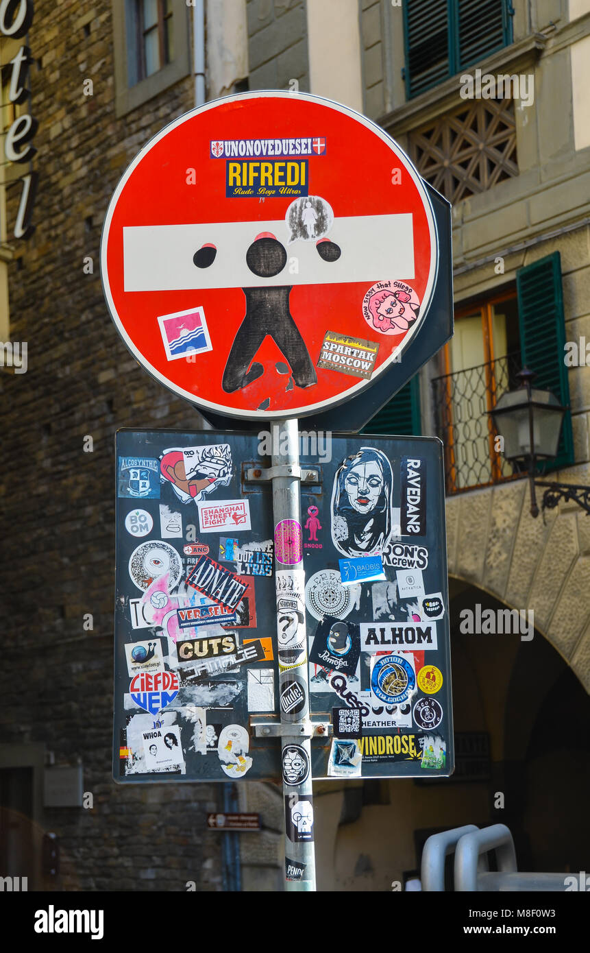 Nessuna voce segno - Stick uomo stock Foto Stock