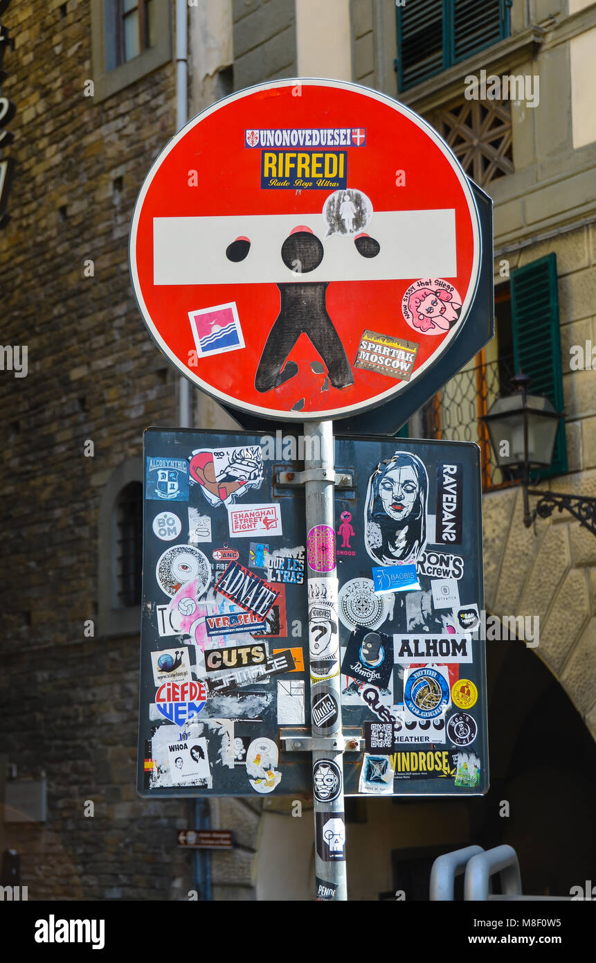 Nessuna voce segno - Stick uomo stock Foto Stock