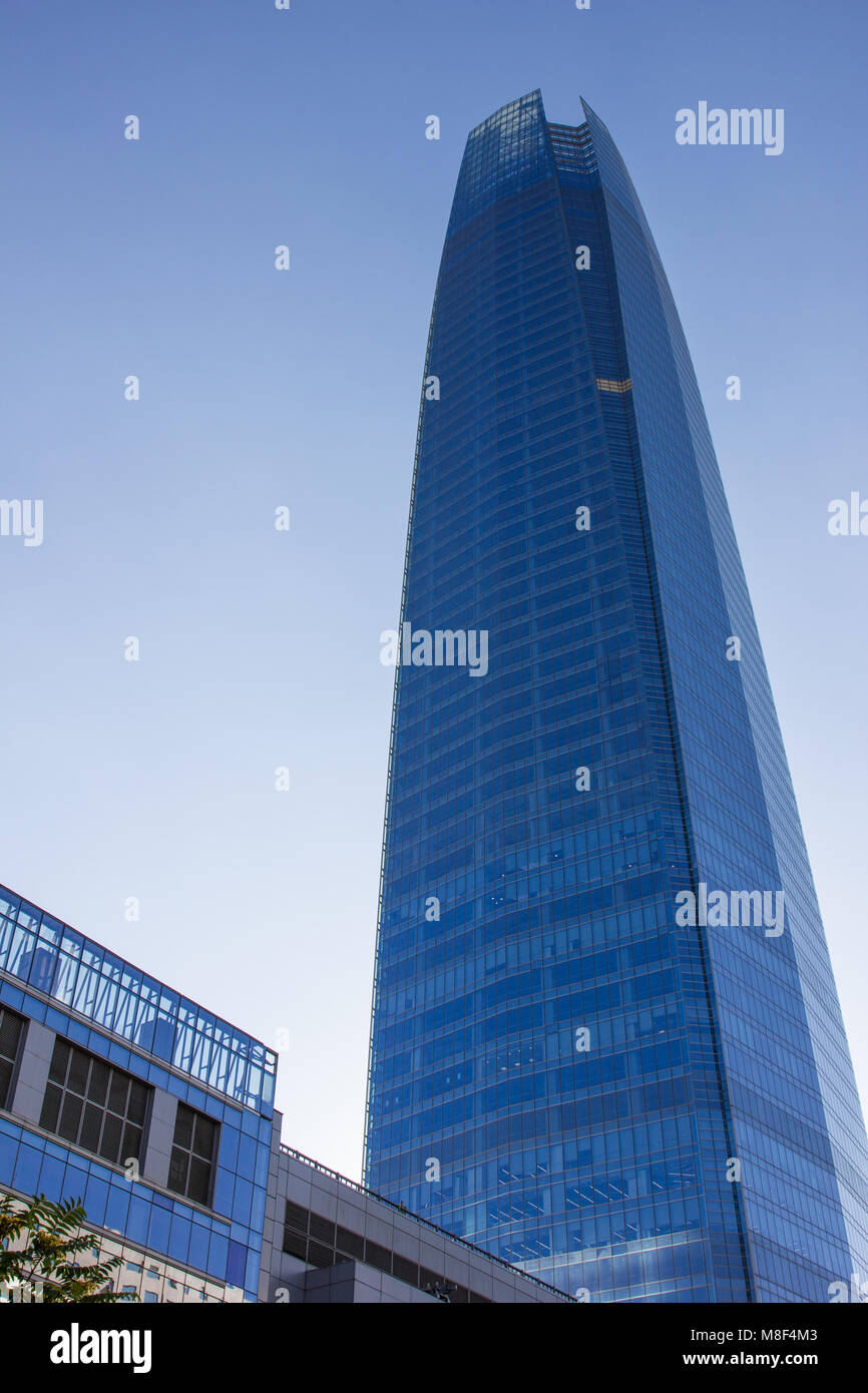 La Gran Torre Santiago (Sky Costanera) all'Costanera Center nel centro di Santiago de Cile America del Sud. Foto Stock